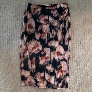 Abercrombie Floral-Print Midi Skirt
